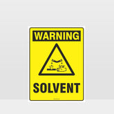 Custom Signs Personalized,Warning Solvent Sign
